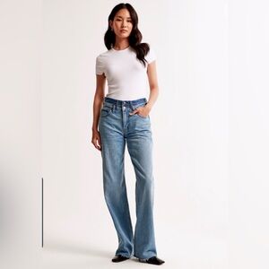 Abercrombie High Rise Loose Jean